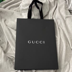 Gucci black shopping bag